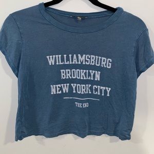 PacSun soft New York crop top